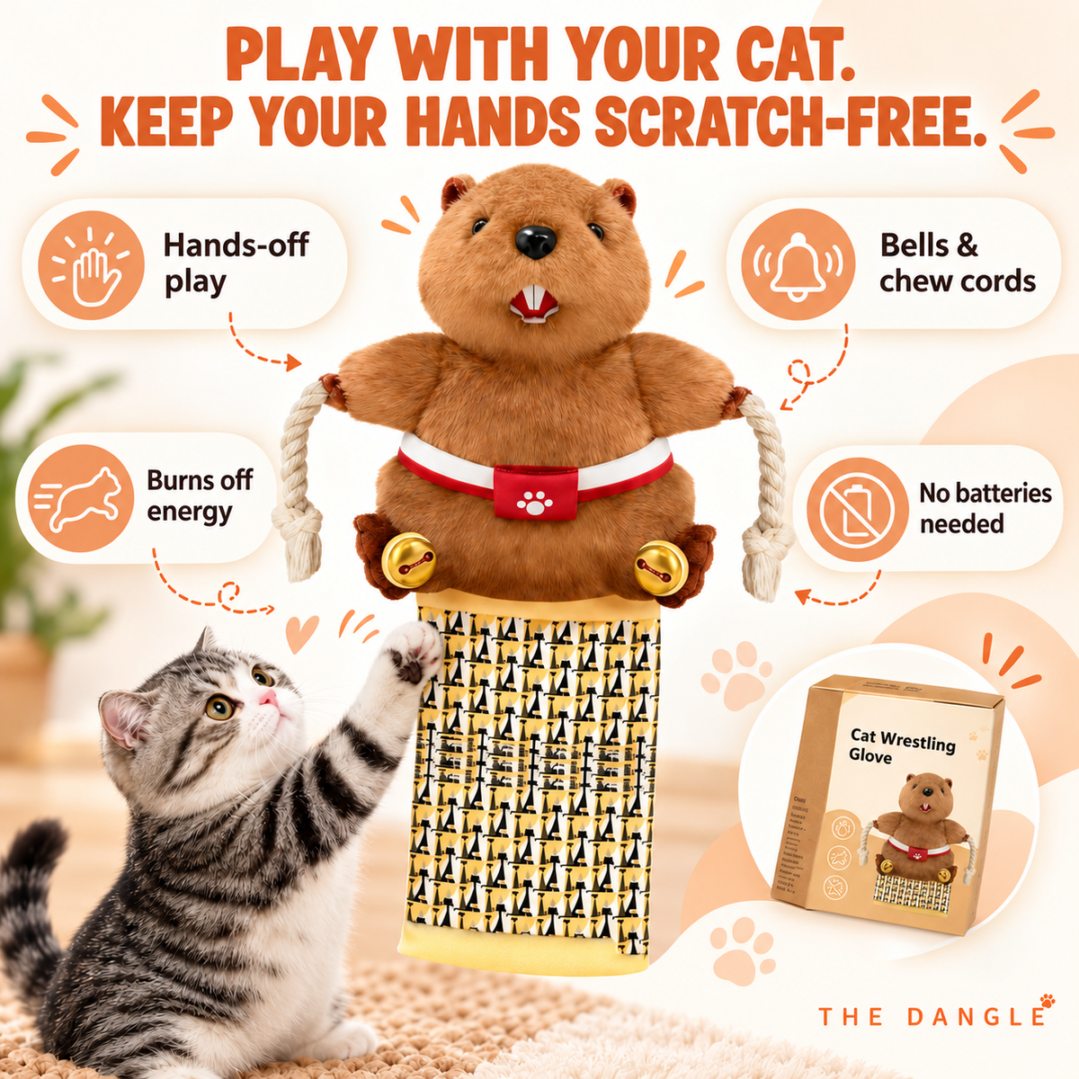 Anti-Scratch Cat Play Glove
